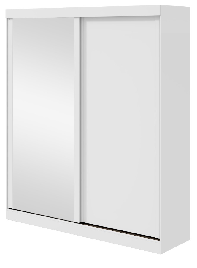 Placard ZEINE con 2 puertas corredizas ancho 180cm. Color blanco